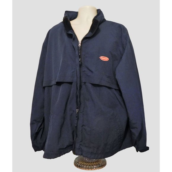 Peterbilt Jacket 2XL Blue Vented Hidden Hoodie Long Sleeve Sports Master - Picture 12 of 15